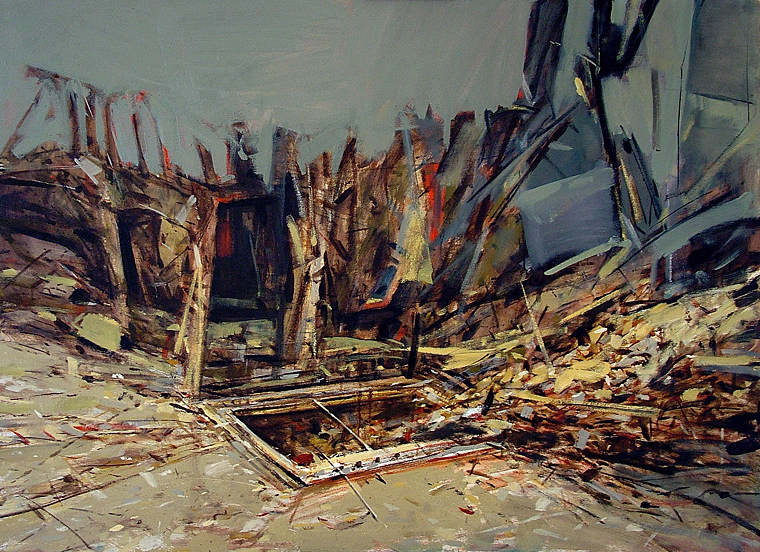 Coşkun Sami, "İsimsiz", 2005. Tuval üzerine yağlı boya, 85 x 119 cm Coşkun Sami, "İsimsiz", 2005. Tuval üzerine yağlı boya, 85 x 119 cm